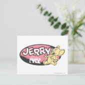 Jerry Cheese Logo Postkarte (Stehend Vorderseite)