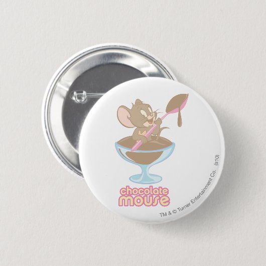 Jerry Chocolate Mouse Button (Vorne & Hinten)