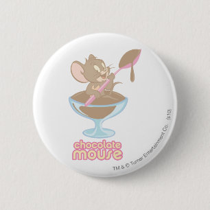 Jerry Chocolate Mouse Button