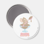 Jerry Chocolate Mouse Magnet (Vorderseite/Rückseite)