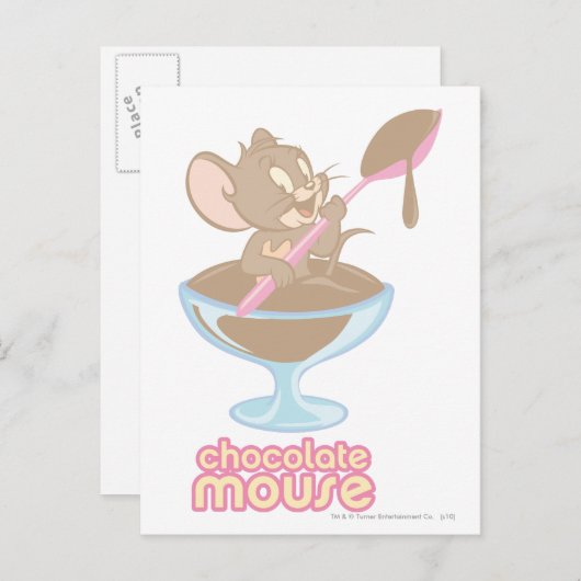 Jerry Chocolate Mouse Postkarte (Vorne/Hinten)