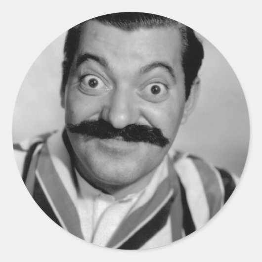 Jerry Colonna Runder Aufkleber (Vorderseite)