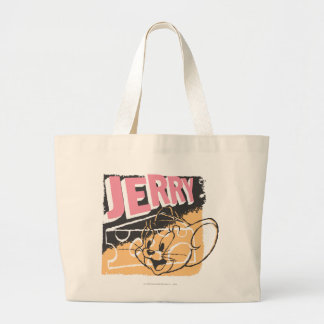 Jerry Face über Käse Jumbo Stoffbeutel