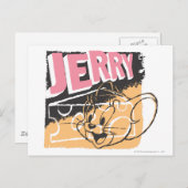 Jerry Face über Käse Postkarte (Vorne/Hinten)