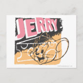 Jerry Face über Käse Postkarte (Vorderseite)