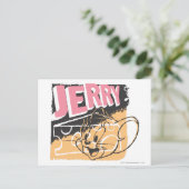 Jerry Face über Käse Postkarte (Stehend Vorderseite)
