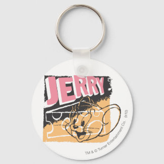 Jerry Face über Käse Schlüsselanhänger