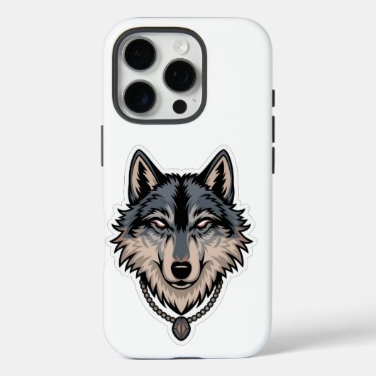 Jerry Garcia wolf Case-Mate iPhone Hülle (Rückseite)