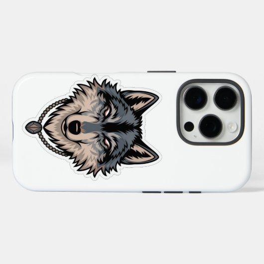 Jerry Garcia wolf Case-Mate iPhone Hülle (Rückseite (Horizontal))
