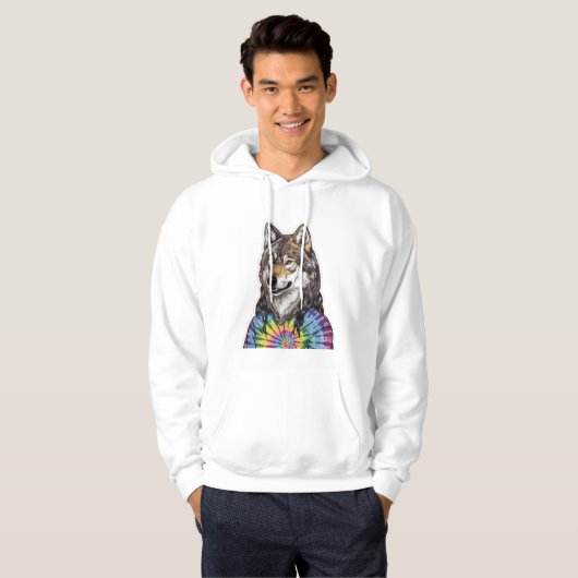 Jerry Garcia wolf Hoodie (Vorne ganz)