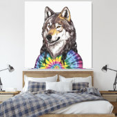 Jerry Garcia wolf Leinwanddruck (Insitu (Schlafzimmer))