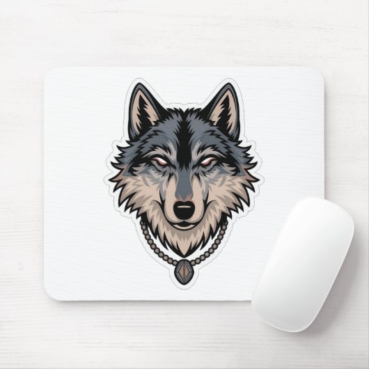 Jerry Garcia wolf Mousepad (Mit Mouse)