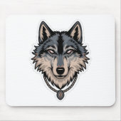 Jerry Garcia wolf Mousepad (Vorne)