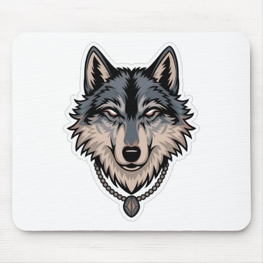Jerry Garcia wolf Mousepad (Vorne)