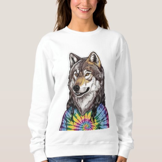 Jerry Garcia wolf Sweatshirt (Vorderseite)