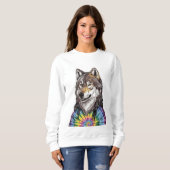 Jerry Garcia wolf Sweatshirt (Vorne ganz)
