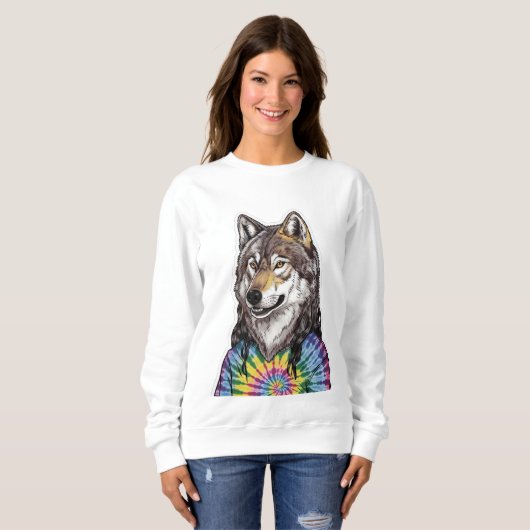 Jerry Garcia wolf Sweatshirt (Vorne ganz)