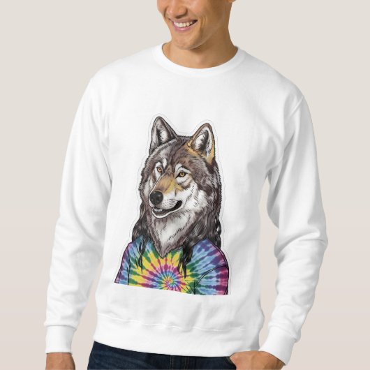 Jerry Garcia wolf Sweatshirt (Vorderseite)