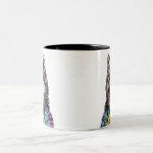 Jerry Garcia wolf Zweifarbige Tasse (Mittel)