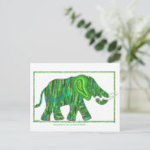 Jerry Green Jade Elephant Postcard Postkarte (Stehend Vorderseite)