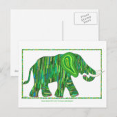 Jerry Green Jade Elephant Postcard Postkarte (Vorne/Hinten)