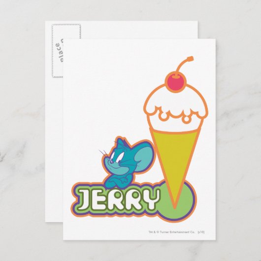 Jerry Ice Cream Postkarte (Vorne/Hinten)
