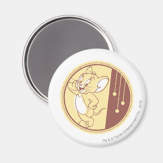 Jerry in Circle Magnet (Vorderseite/Rückseite)