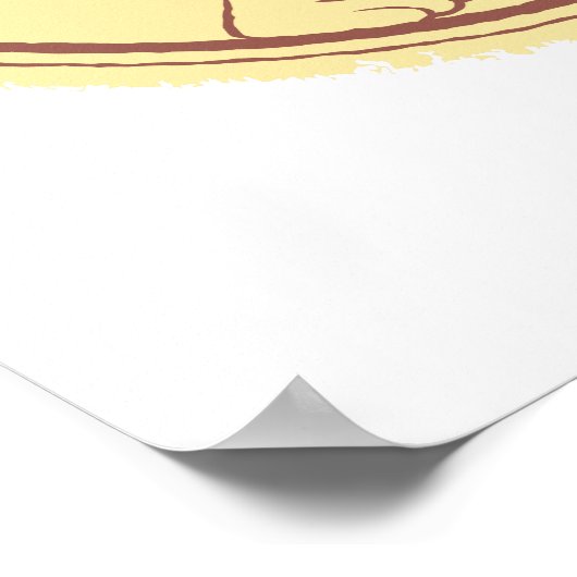 Jerry in Circle Poster (Ecke)