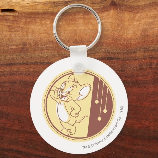 Jerry in Circle Schlüsselanhänger (Vorderseite)