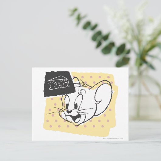 Jerry-Käse Postkarte (Stehend Vorderseite)