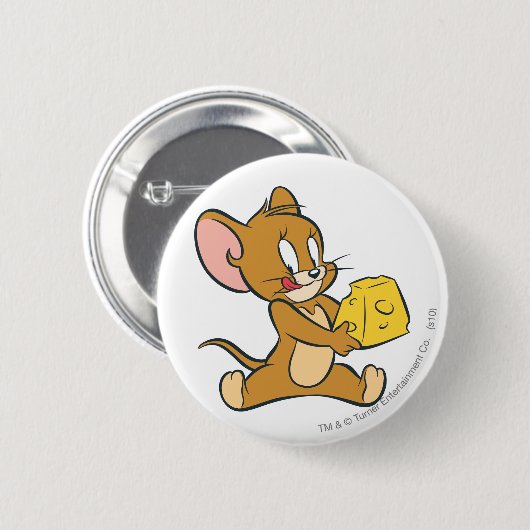 Jerry mag seinen Käse Button (Vorne & Hinten)