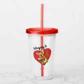Jerry Mouse als Valentine Cupid Acryltrinkbecher (Vorderseite)
