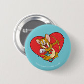 Jerry Mouse als Valentine Cupid Button (Vorne & Hinten)