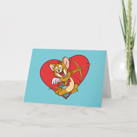 Jerry Mouse als Valentine Cupid Feiertagskarte (Vorderseite)
