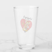 Jerry Mouse als Valentine Cupid Glas (Rückseite)