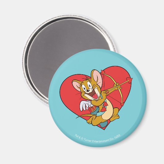Jerry Mouse als Valentine Cupid Magnet (Vorderseite/Rückseite)