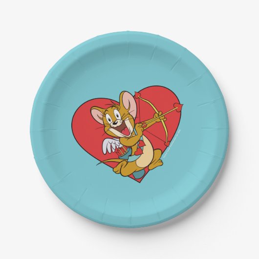 Jerry Mouse als Valentine Cupid Pappteller (Vorderseite)