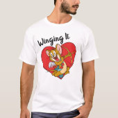 Jerry Mouse als Valentine Cupid T-Shirt (Vorderseite)