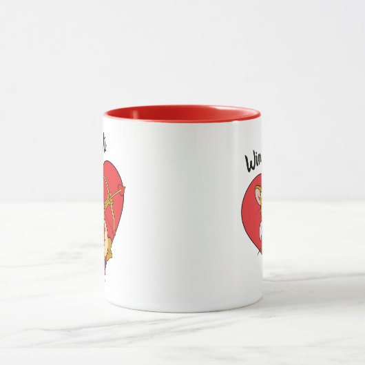 Jerry Mouse als Valentine Cupid Tasse (Zentrum)