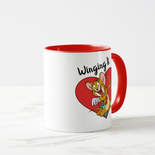 Jerry Mouse als Valentine Cupid Tasse (VorderseiteRechts)