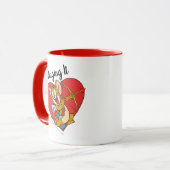 Jerry Mouse als Valentine Cupid Tasse (Vorderseite Links)