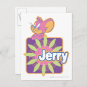 Jerry Neon Mouse Postkarte (Vorne/Hinten)