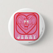 Jerry Pink Hearts Button (Vorderseite)