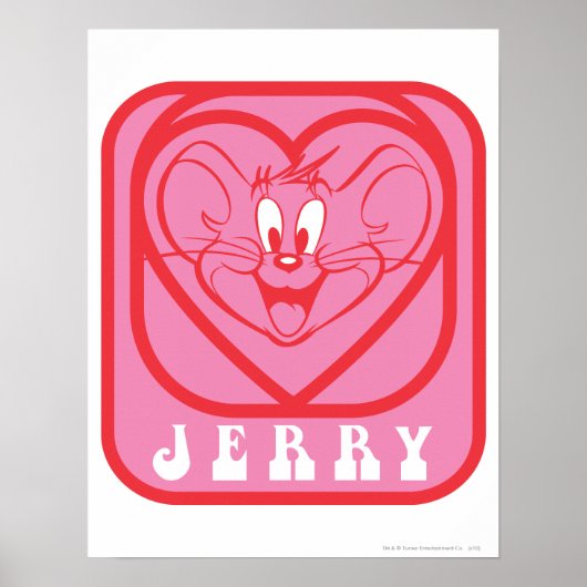 Jerry Pink Hearts Poster (Vorne)