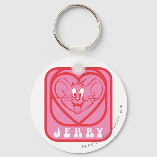 Jerry Pink Hearts Schlüsselanhänger (Vorderseite)
