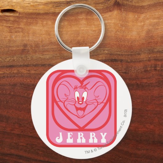 Jerry Pink Hearts Schlüsselanhänger (Vorderseite)