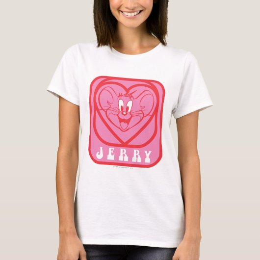 Jerry Pink Hearts T-Shirt (Vorderseite)