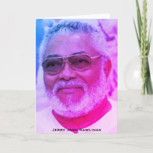 Jerry Rawlings, J.J. Rawlings, Präsident von Ghana Karte