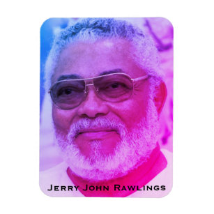 Jerry Rawlings, J.J. Rawlings, Präsident von Ghana Magnet