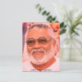 Jerry Rawlings, J.J. Rawlings, Präsident von Ghana Postkarte (Stehend Vorderseite)